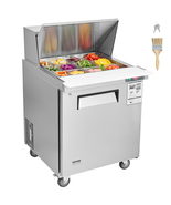 VEVOR 28.3" Commercial Refrigerator Sandwich and Salad Prep Table, 7.4 C... - $1,209.99