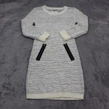 Made For Me To Look Amazing Dress Womens L Ivory Sweater Dress Long sleeve Knit - £28.56 GBP