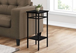 Modern Black Square Accent End Table for Living Room Bedroom - $74.99