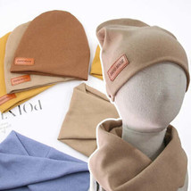 2Pcs Faux Cashmere Baby Hats Scarf Set Newborn Kids - $22.00