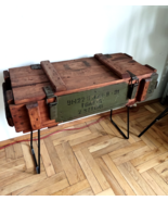 Industrial Coffee Table | Military Ammo Box | Old Chest Trunk | Side Table - $125.00