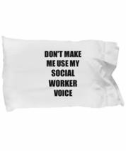 EzGift Social Worker Pillowcase Coworker Gift Idea Funny Gag for Job Pillow Cove - £17.32 GBP