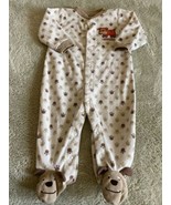Carters Boys Brown Puppy Dog I Woof You Fleece Long Sleeve Pajamas 9 Months - $6.72 CAD