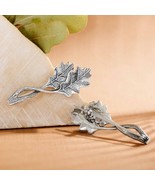 Sterling Silver Oak Leaf Brooch 16x41mm - $54.90