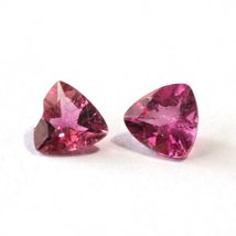 0.8 Cts Pink Tourmaline Trillion Facet 100% Natural Drop Top Quality Gem - £146.58 GBP