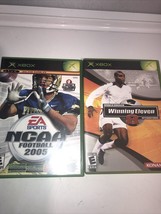 Lot of 2 World Soccer Winning Eleven 8  Xbox, 2005) and 2005 ncaa football - £8.80 GBP