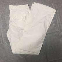 Old Navy Cargo Pants Womens 6 White Lightweight Cotton - £14.01 GBP
