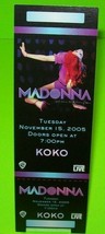 Madonna Confessions On The Dance Floor Original 2005 UNUSED Show Concert Ticket - £8.80 GBP