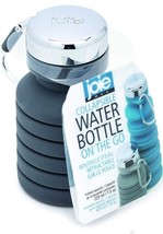 On The Go Joie Collapsible Water Bottle Gray Silicone BPA Free 16oz. Reu... - $15.77
