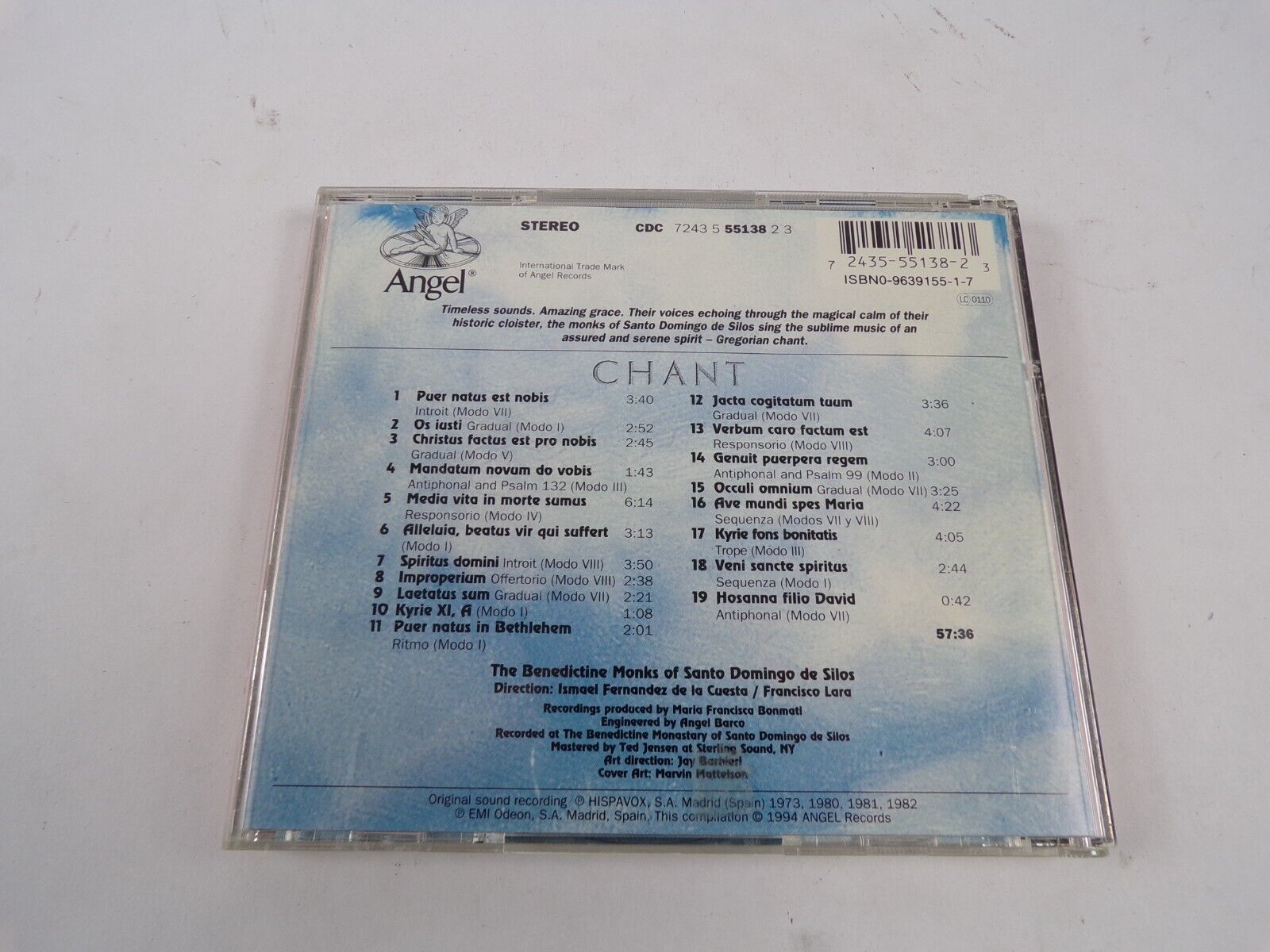Chant The Benedictine Monks Of Santo Domingo De Silos Os iusti Laetatus CD#39 Item image 2