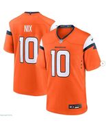 Bo Nix #10 Denver Broncos Men's Alt Orange Replica Jersey - $59.99