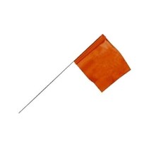 Surveyor'S Stake Flags Orange 100 Pack 21" Stake 2.5" X 3.5" Flag - £36.22 GBP
