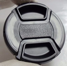 55mm lens front cap (snap on type) LC-55 plastic black for camera - $7.52