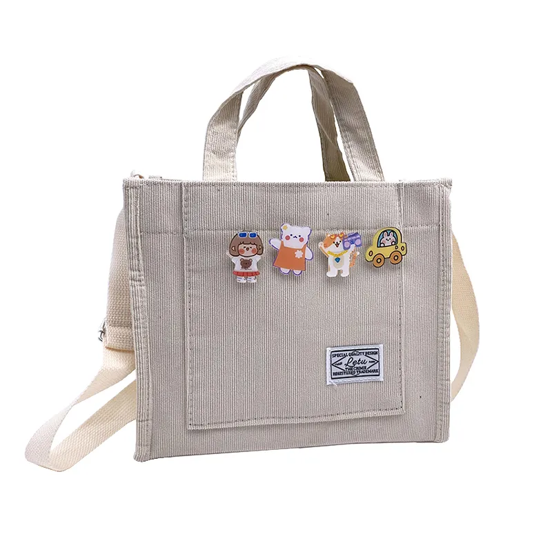 R shoulder bag small cotton canvas handbag casual tote female eco crossbody bag vintage thumb200