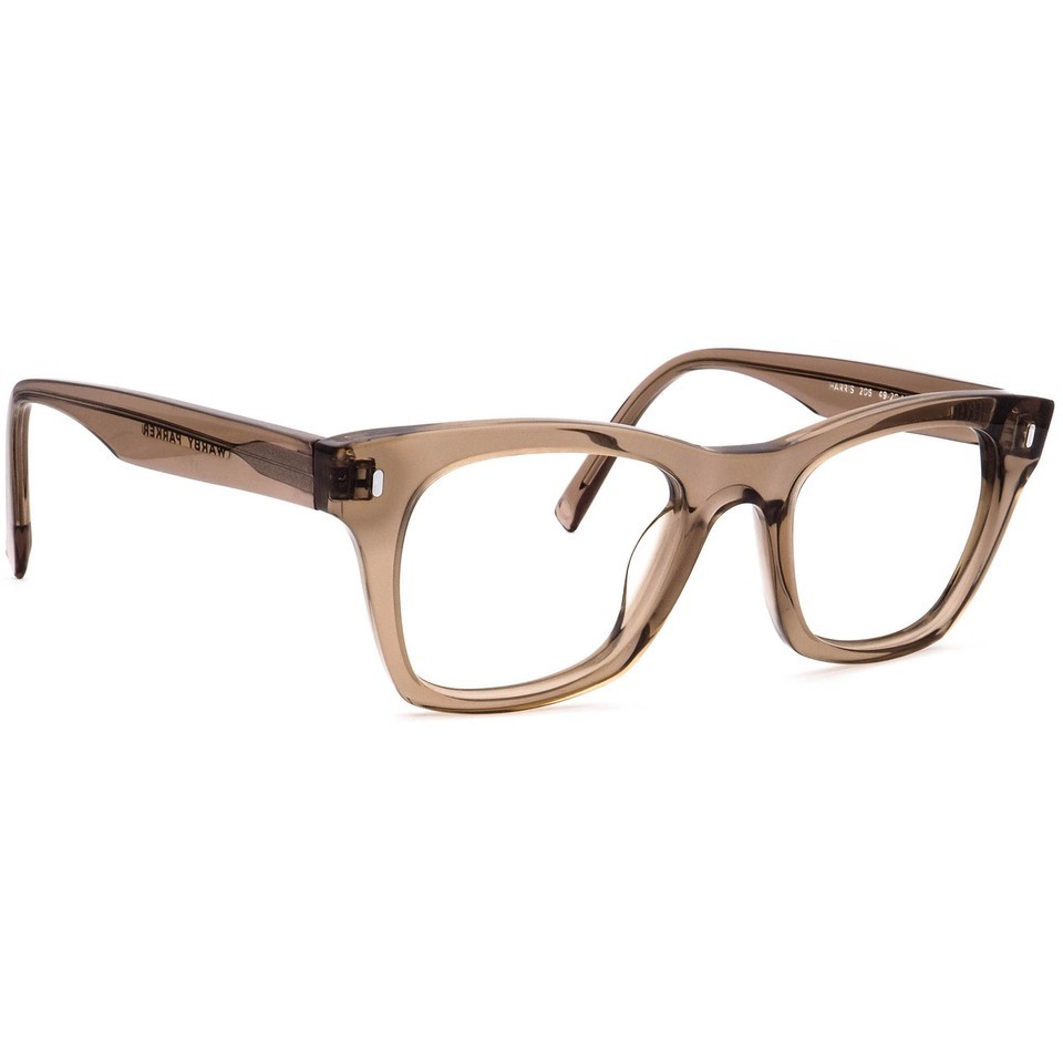 Warby Parker Eyeglasses Harris 206 Crystal Smoke Square Frame 49[]20 145 - $199.99