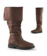 ROB100/BNPU MENS Brown Renaissance Medieval Pirate Foldable Costume Knee... - $1,983.60 MXN
