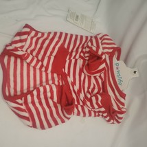 Pawslife Red Stripe Dog Pajamas Long Johns Red White STRIPES (L) LARGE - £4.72 GBP