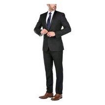 Men Renoir Tuxedo One Button Shawl Satin Lapel Formal Slim Fit 201-1 Black image 12