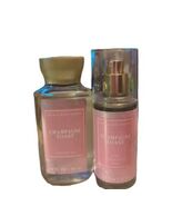 Bath &amp; Body Works CHAMPAGNE TOAST Body Mist Shower Gel Travel Sizes 2 Pc. - $305.06 MXN