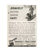 1961 Gravely Tractors Snow Blower Advertisement Vintage Agriculture DWF28 - $372.93 MXN