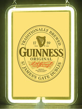 Neon-0741 Guinness Beer (Pattern 2) Hub Bar Display Advertising Neon Sign - £63.92 GBP