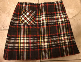 Lot of 2 Vintage 60&#39;s 70&#39;s Girls Plaid Skirts Size 8  Black White Red Re... - £23.35 GBP