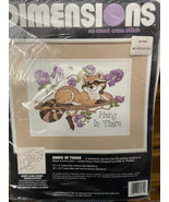 1992 Dimension No Count Cross Stitch &quot;HANG IN THERE&quot; 16&quot; X 13&quot; *NEW* w1 - £12.78 GBP