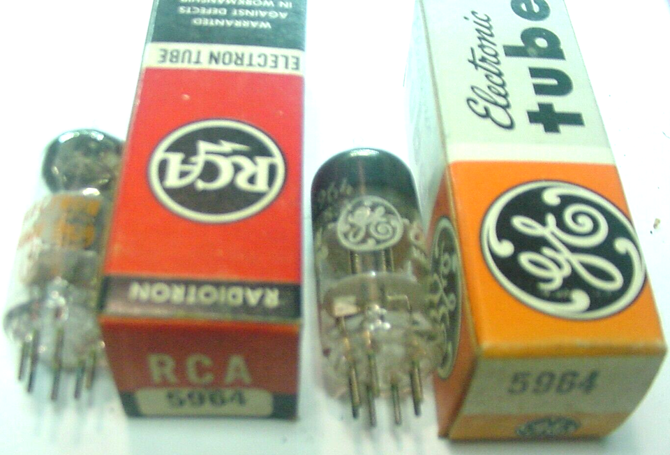 1 NOS RCA or GE 5964/6J6 Dual Triodes Tubes Tested TV10B G= 3720 mhos - $2.72