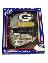 Green Bay Packer Football Plaque 1995-1996 NFL Central Champions Vintage... - £13.79 GBP