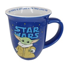 Star Wars Child Baby Yoda Grogu Mug The Force is Strong With This Little... - £12.30 GBP
