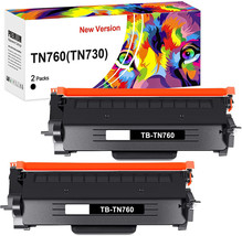 Toner Cartridge Replacement Compatible With Brother TN760 TN730  (Black, 2-Pack) - £14.68 GBP