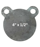 (1) AR500 Steel Gong Shooting Target 1/2&quot; - 4&quot; Round - 2-Hole 0200130 - $21.66 CAD+