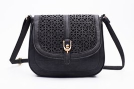 Hot Sale Women Messenger Bag Leather Handbag bolsas femininas Vintages Hollow Ou - £22.36 GBP
