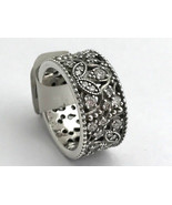 Authentic PANDORA Shimmering Leaves Ring, Clear CZ 190965CZ-50, Size 5, New - $103.93 CAD