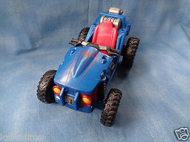 2012 Hasbro Marvel Spider-Man Red &amp; Blue Buggy Vehicle Plastic 4&quot; Long - £2.65 GBP