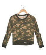 New Joes Camouflage Cropped High Low Long Sleeve Cutout Elbow Green Girls M - $32.48 CAD