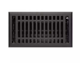 New Black 6&quot; x 10&quot; Contemporary Steel Floor Register by Signature Hardware - £15.59 GBP