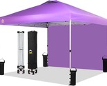 Crown Shades 10X10 Pop Up Canopy Instant Commercial Canopy With One, Pur... - £158.65 GBP