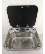 Boat RV Caravan  Hand Wash Basin Sink  Tempered Glass Lid 420*370*145mm ... - $367.67 CAD