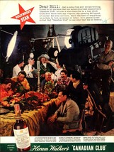 1938 Hiram Walker Canadian Club Whisky Hollywood Movie Set Vintage Print Ad e2 - £19.27 GBP