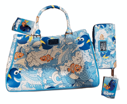 Disney Loungefly Nemo AOP OG HEART LOGO purse and wallet set - £239.76 GBP