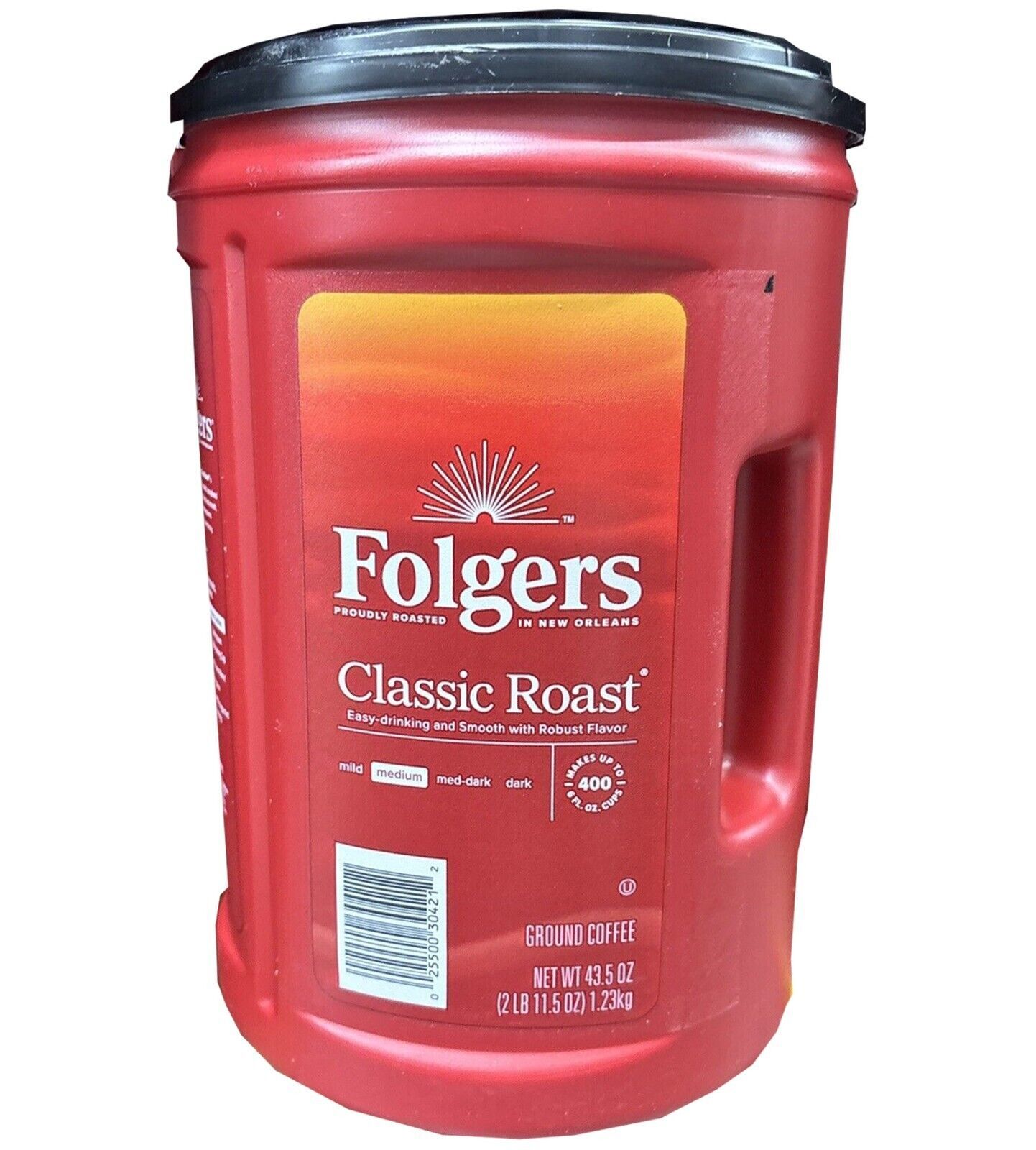 Folgers Classic Roast Ground Coffee MEDIUM ROAST 43.5 oz - $26.65