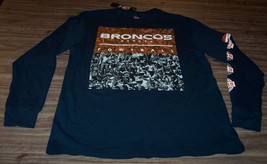 Denver Broncos Nfl Football Super Bowl History Long Sleeve T-Shirt Medium New - £19.77 GBP