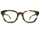 Warby Parker Eyeglasses Frames Dean-241 Striped Brown Horn Thick Rim 50-... - £55.29 GBP
