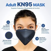 Respirator Face Mask KN, Protective Breathe Face Mask 95. QTY 50.  Black - $55.92