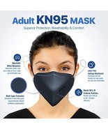 Respirator Face Mask KN, Protective Breathe Face Mask 95. QTY 50.  Black - £44.00 GBP