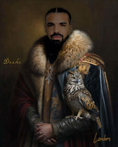 Renaissance style rapper portrait Drake - £46.24 GBP+
