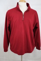 T. HARRIS Men&#39;s 1/4 Zip Cotton Mock Neck Pullover size L - £17.98 GBP