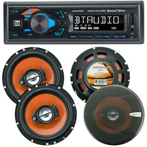 Dual XRM59BT Digital Car Stereo Receiver + 4x Audiobank AB-674 6.5&quot; Spea... - $159.99