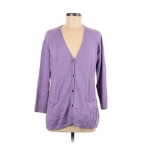 J.McLaughlin Lavender Purple Cashmere Cardigan Sweater Size Medium - $36.62